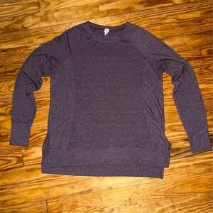 RBX Active Women's Purple Raglan Sleeve Pullover‎ Top Size M athleisure cozycore